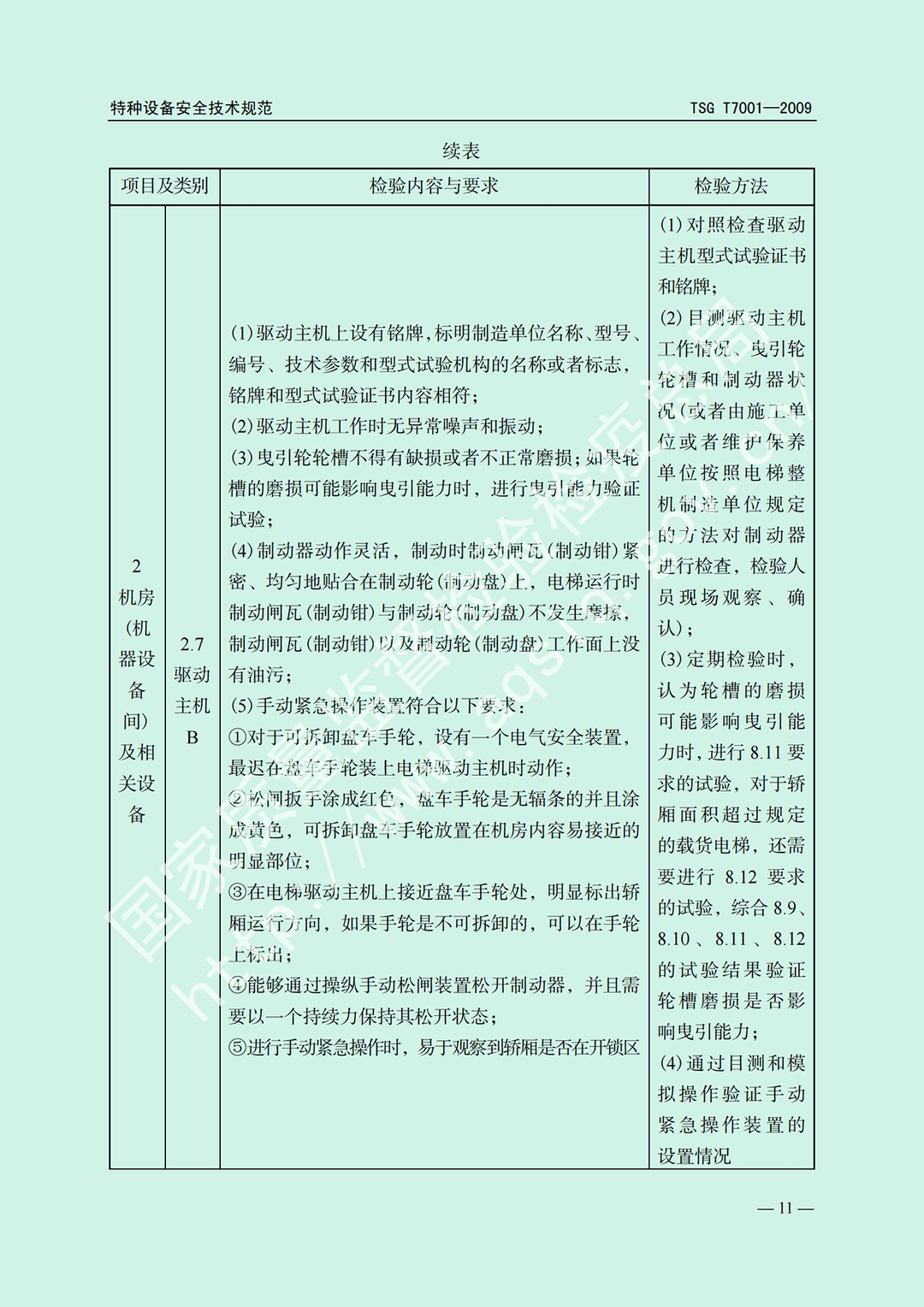 电梯监督检验和定期检验规则——曳引与强制驱动电梯     TSG  T7001-2009(图5)