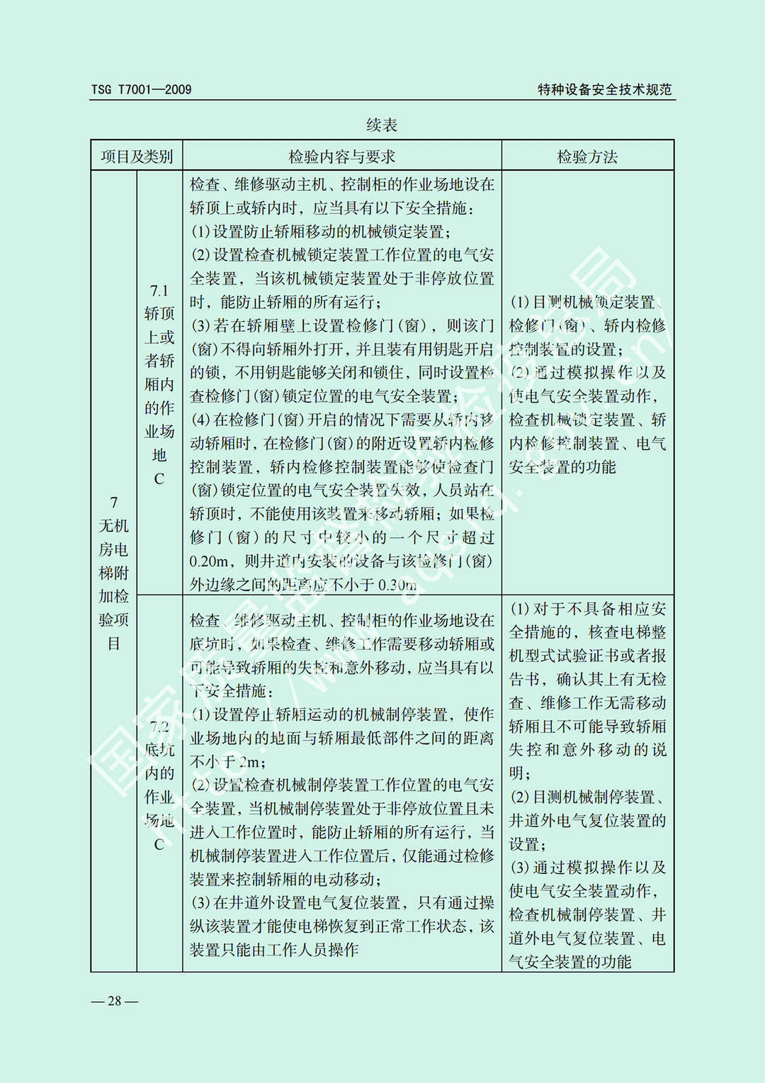 电梯监督检验和定期检验规则——曳引与强制驱动电梯     TSG  T7001-2009(图22)