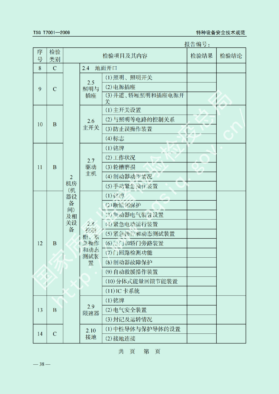 电梯监督检验和定期检验规则——曳引与强制驱动电梯     TSG  T7001-2009(图32)