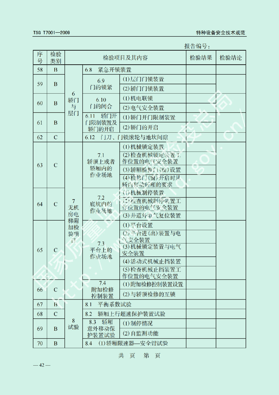 电梯监督检验和定期检验规则——曳引与强制驱动电梯     TSG  T7001-2009(图36)